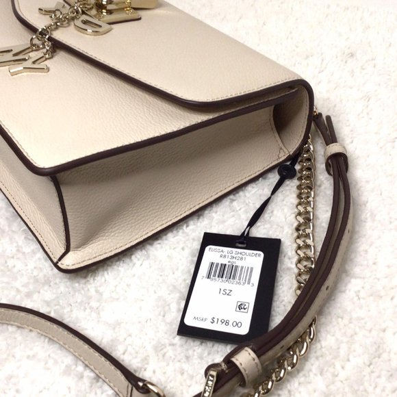 Dkny Bags Nwt Dkny Elissa Large Leather Shoulder Flap Poshmark